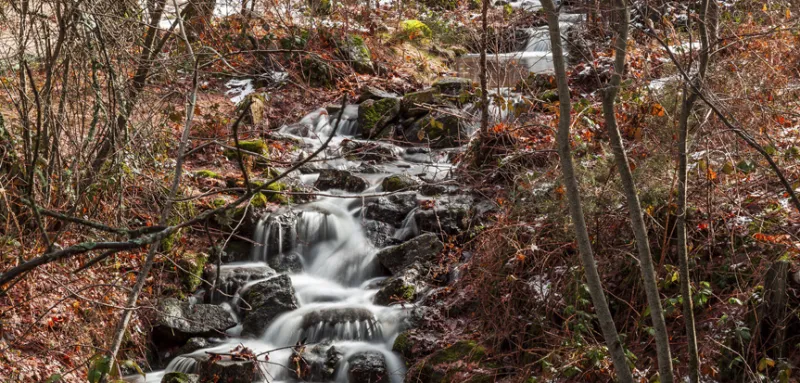 Cascada en el Sendero de El Bosque, Jardines de La Granja de San Ildefonso