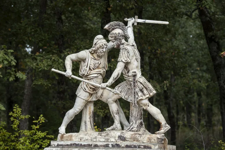 Combate de griego y bárbaro. 2022. Patrimonio Nacional.