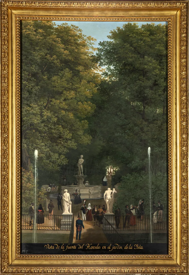 Fuente de Apolo y Calle de la Galería