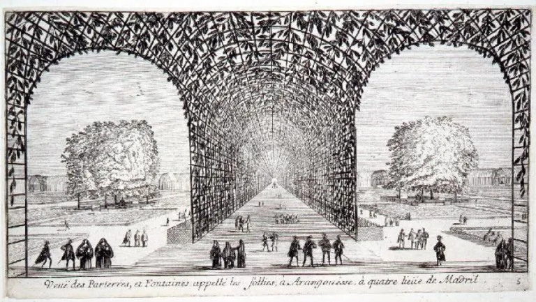 Fuente de Apolo y Calle de la Galería