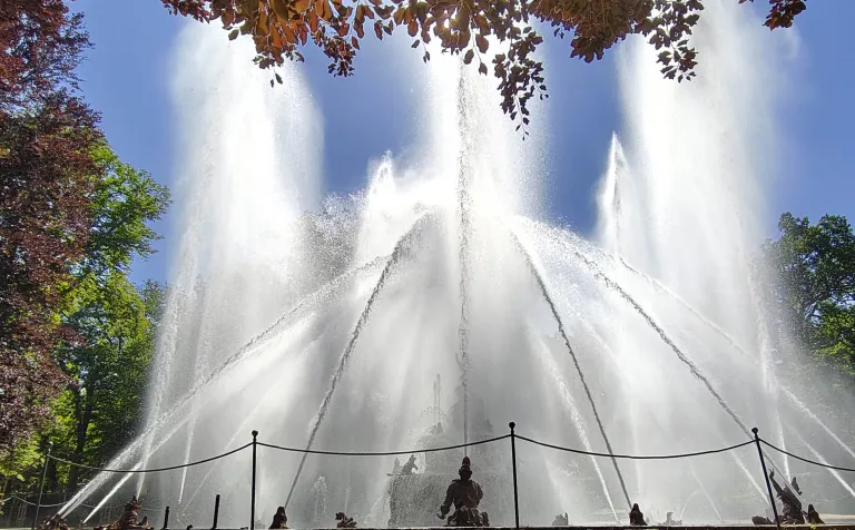 Juego hidráulico de la Fuente de Latona. Patrimonio Nacional.