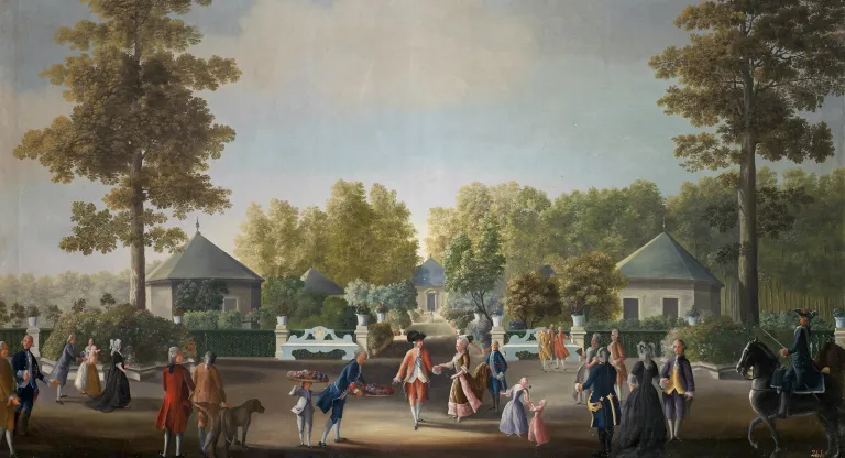 Jardín de Pabellones, imagen del pasado.